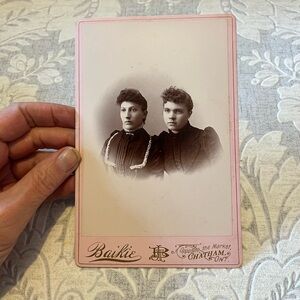 Antique circa 1890’s Cabinet Card from Chatham Ontario